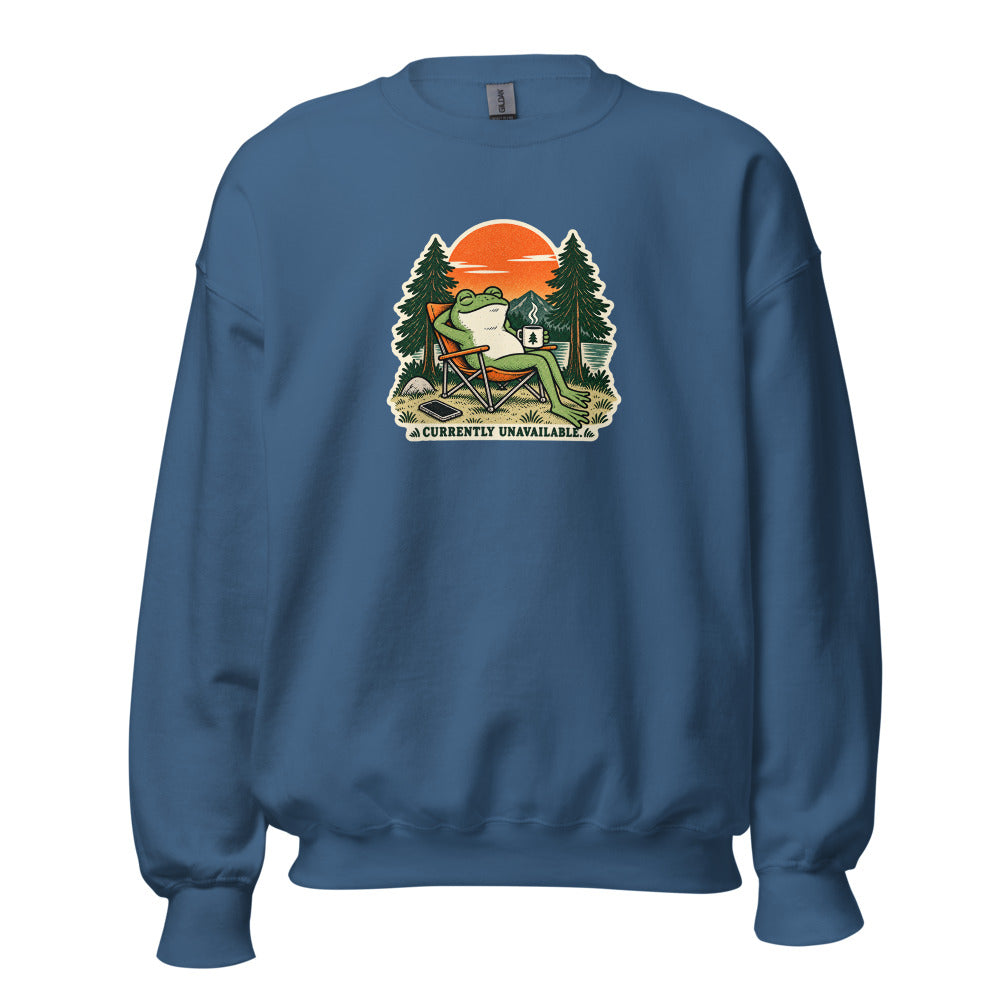 YOP garment: Offline Crewneck · Indigo Blue · Front
