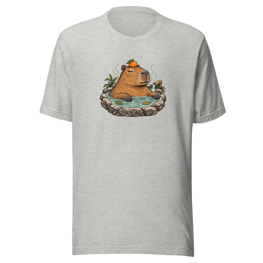 Hot Spring Capybara Tee — T-shirt · Athletic Heather