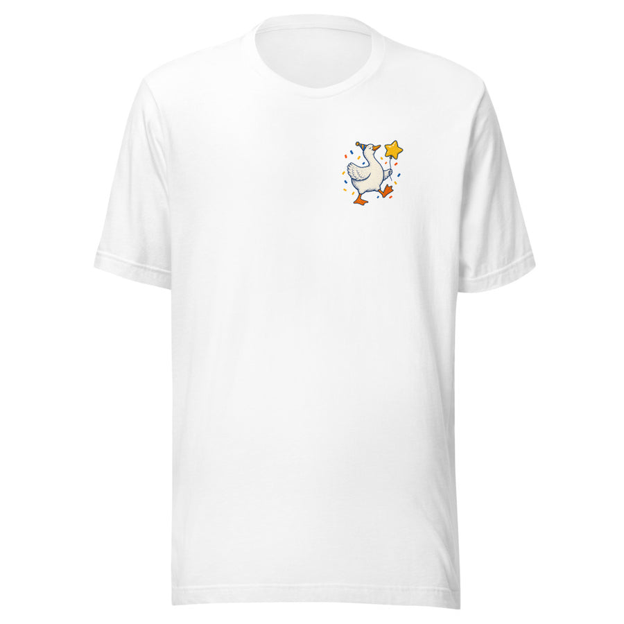 Professional Nonsense Chest & Back Tee — Chest and back tee · White · Front
