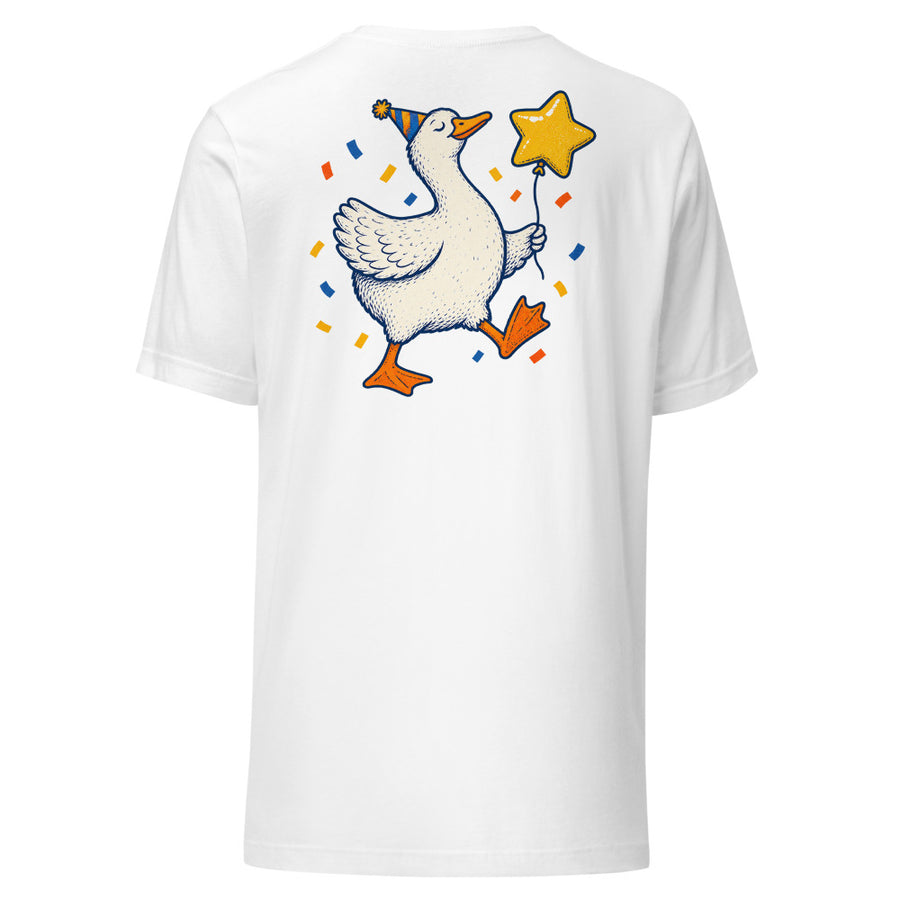 Professional Nonsense Chest & Back Tee — Chest and back tee · White · Back