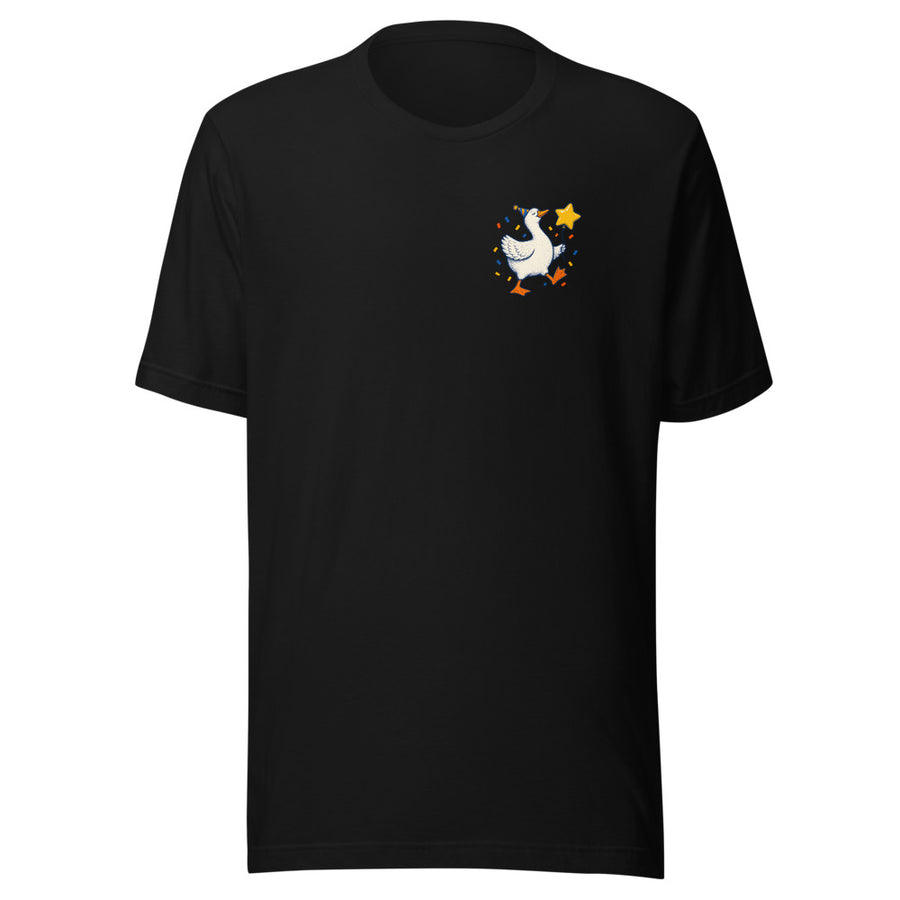 Professional Nonsense Chest & Back Tee — Chest and back tee · Black · Front
