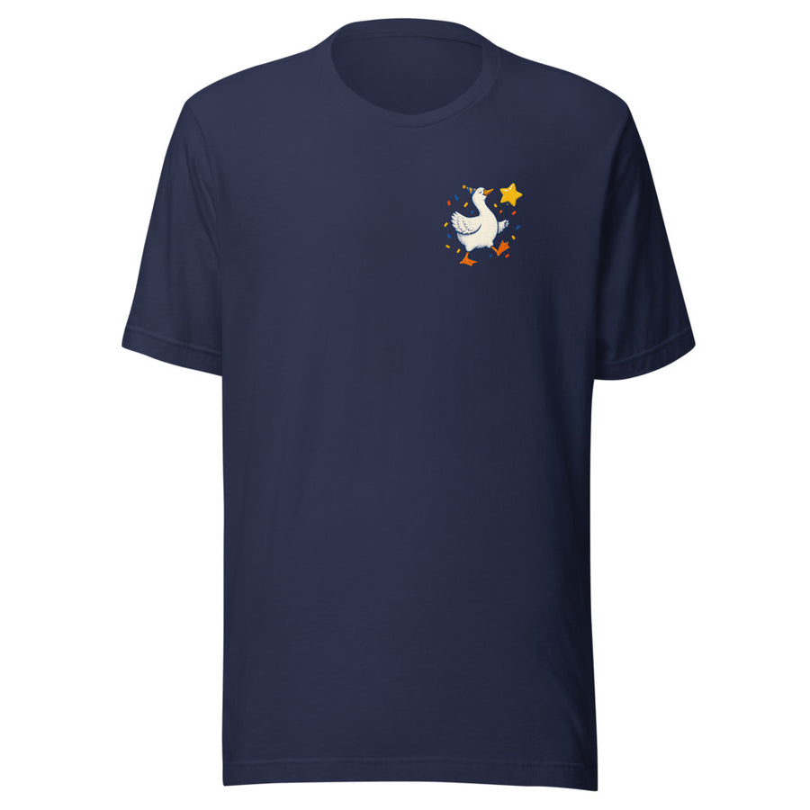 Professional Nonsense Chest & Back Tee — Chest and back tee · Navy · Front