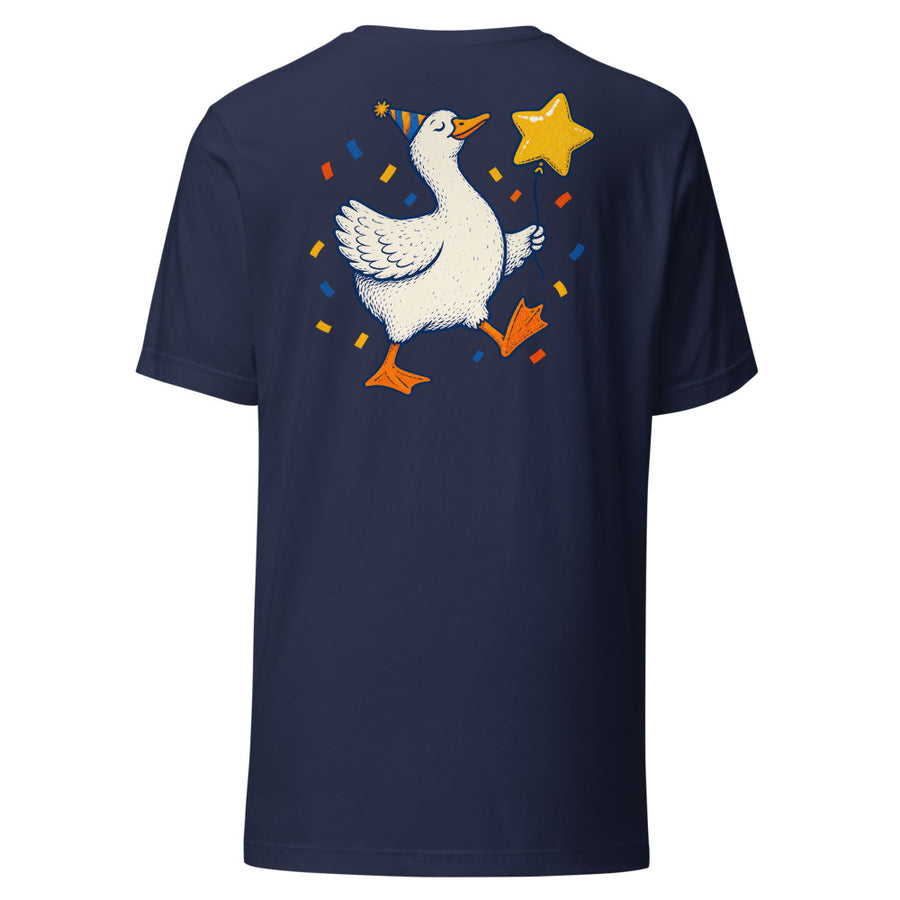 Professional Nonsense Chest & Back Tee — Chest and back tee · Navy · Back