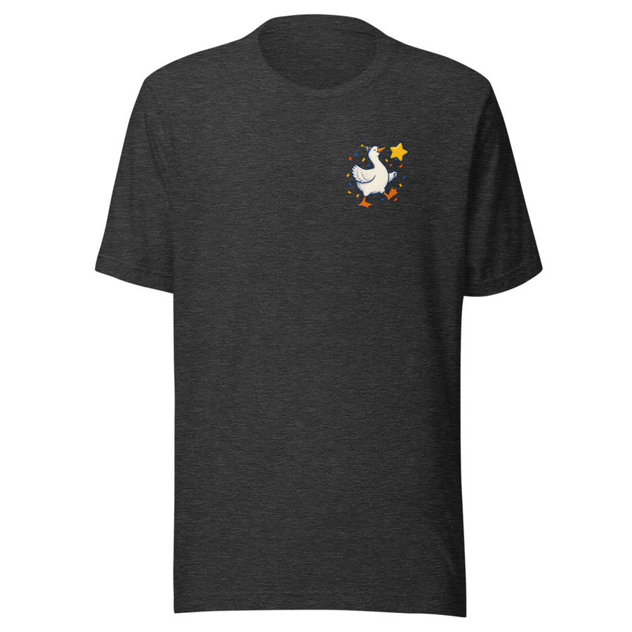 Professional Nonsense Chest & Back Tee — Chest and back tee · Dark Grey Heather · Front