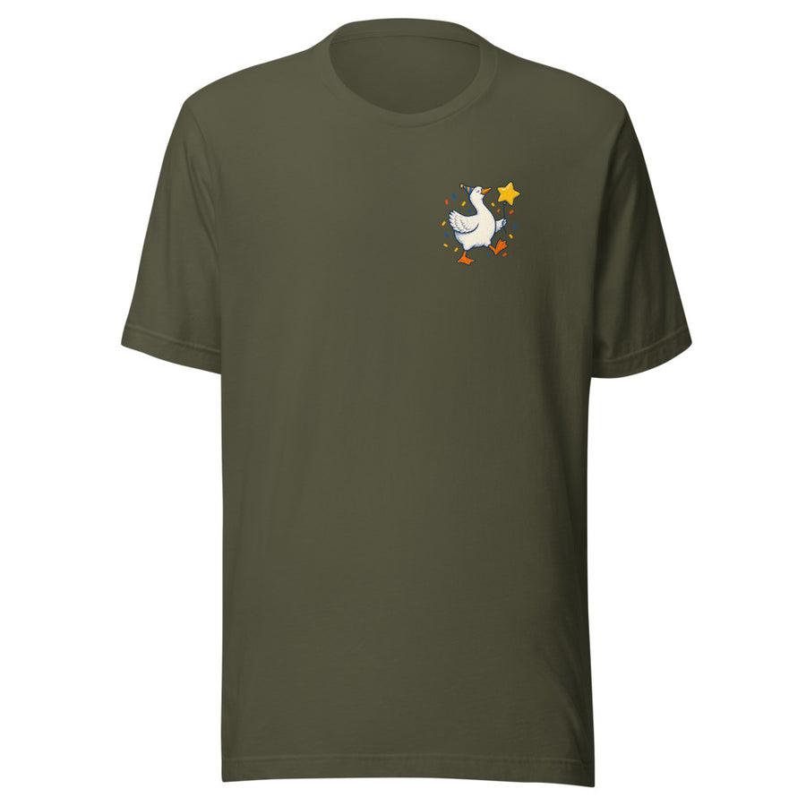 Professional Nonsense Chest & Back Tee — Chest and back tee · Military Green · Front