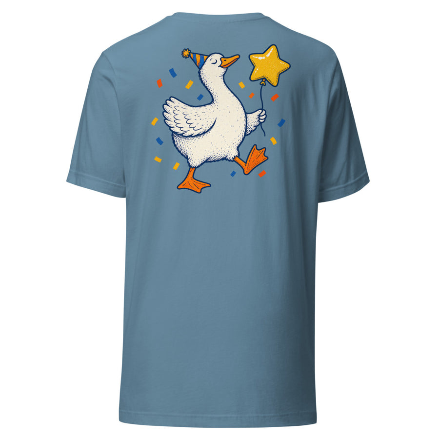 Professional Nonsense Chest & Back Tee — Chest and back tee · Steel Blue · Back