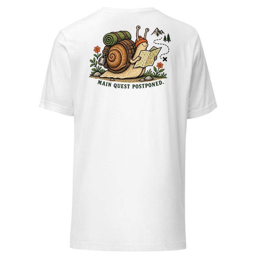 Side Quest Chest & Back Tee — Chest and back tee · White · Back