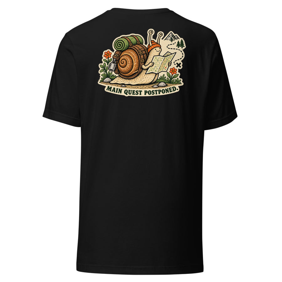 Side Quest Chest & Back Tee — Chest and back tee · Black · Back
