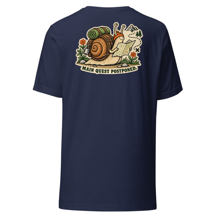 Side Quest Chest & Back Tee — Chest and back tee · Navy · Back