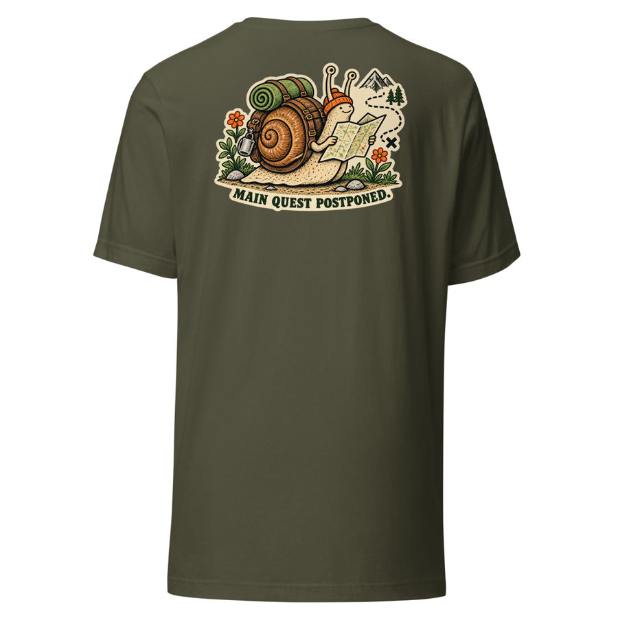 Side Quest Chest & Back Tee — Chest and back tee · Military Green · Back
