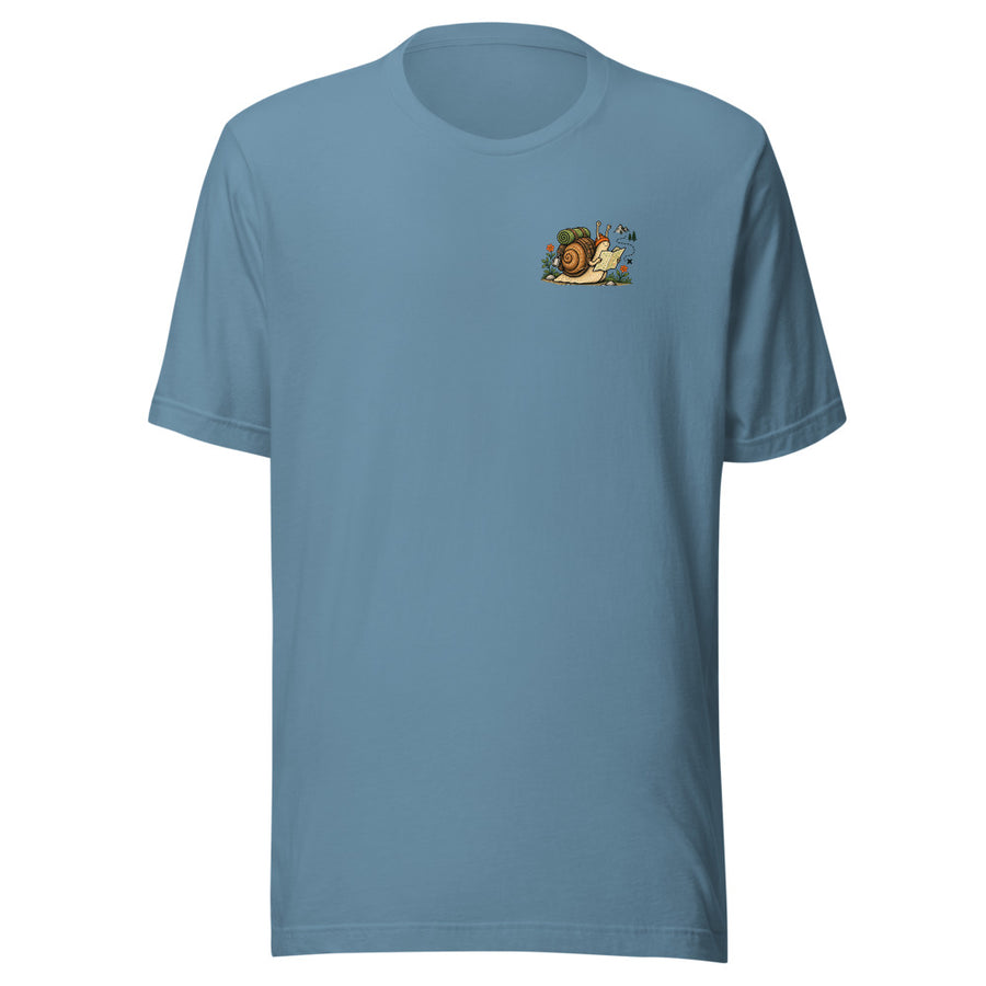 Side Quest Chest & Back Tee — Chest and back tee · Steel Blue · Front