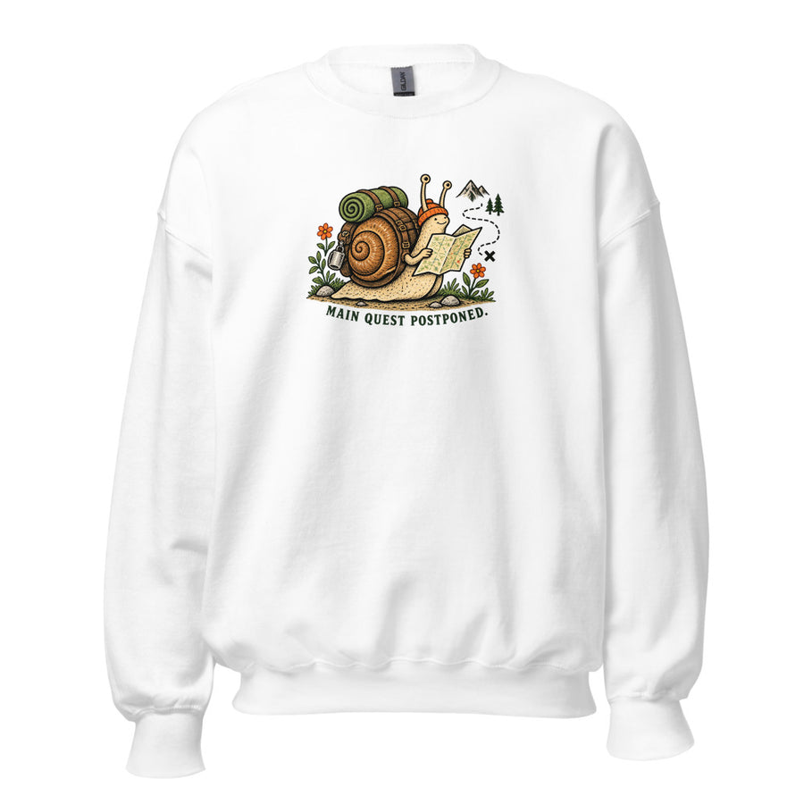 Side Quest Crewneck — Crewneck · White