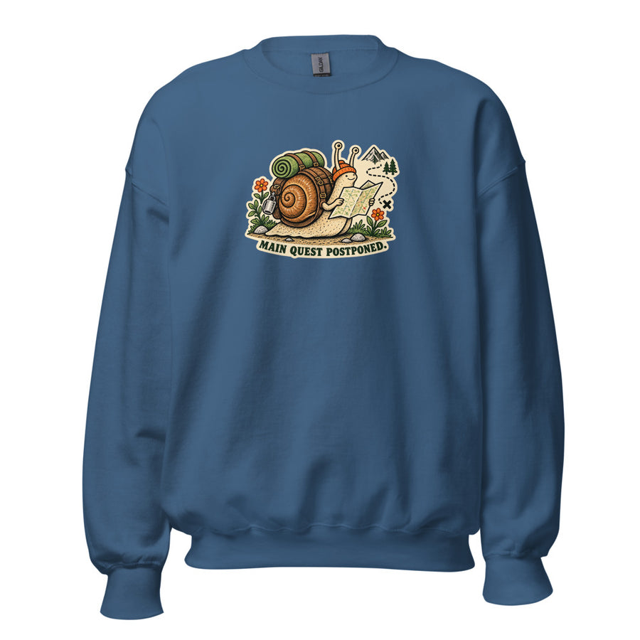 Side Quest Crewneck — Crewneck · Indigo Blue