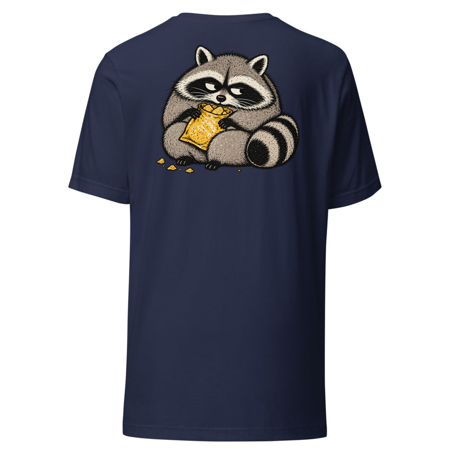 Snack Bandit Chest & Back Tee — Chest and back tee · Navy · Back