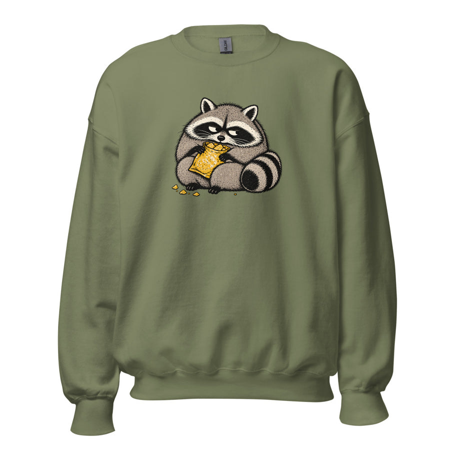 Snack Bandit Crewneck — Crewneck · Military Green