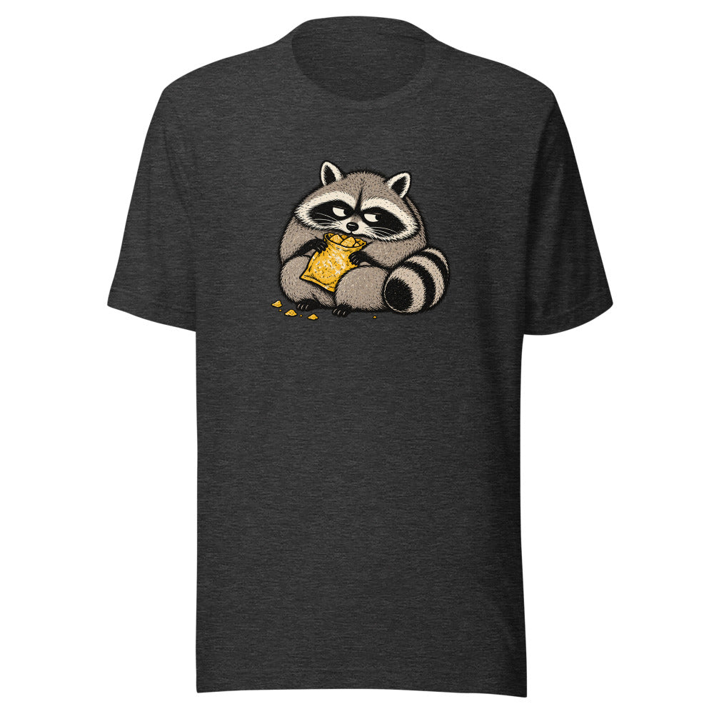 YOP garment: Snack Bandit Tee · Dark Grey Heather · Front