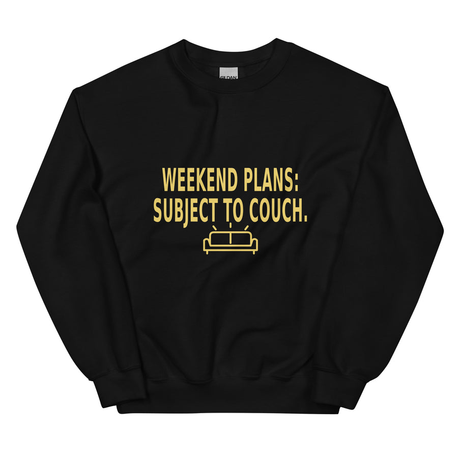 Couch Plans Crewneck — Crewneck · Black