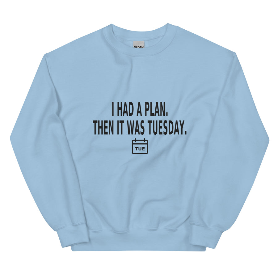 Tuesday Plan Crewneck — Crewneck · Light Blue
