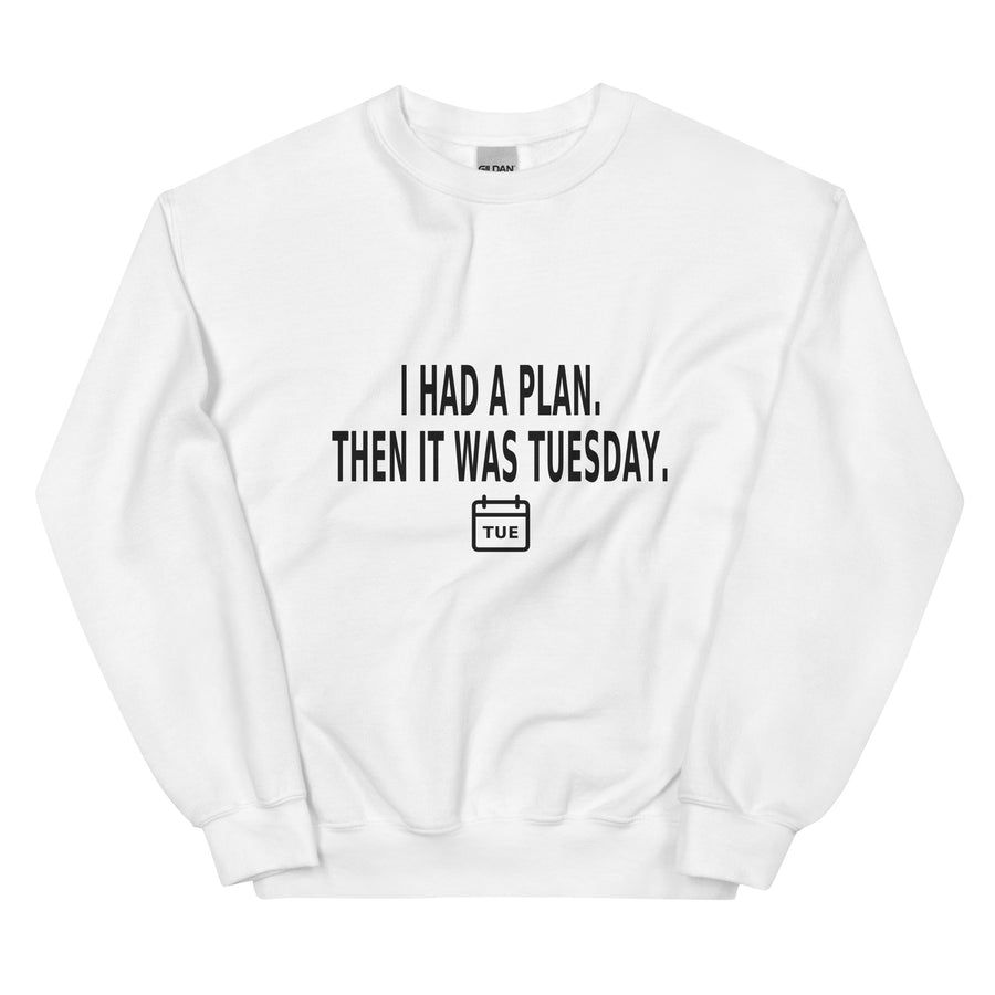 Tuesday Plan Crewneck — Crewneck · White