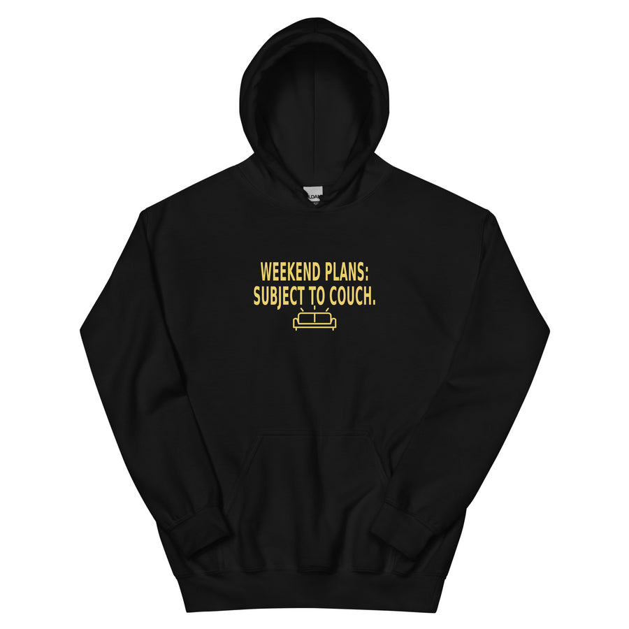 Couch Plans Hoodie — Hoodie · Black