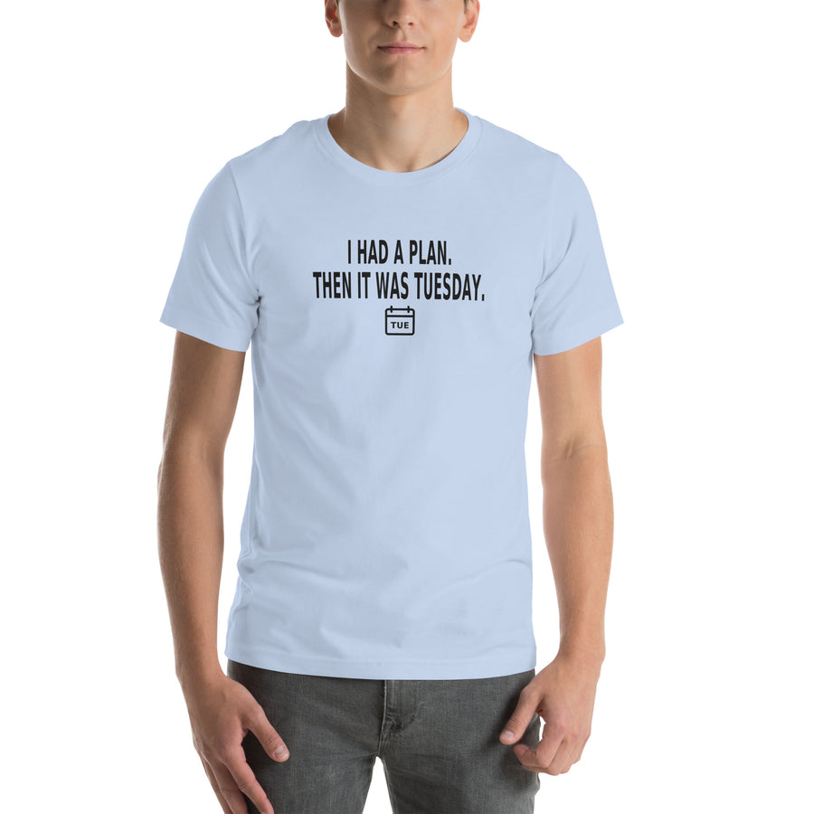 Tuesday Plan Tee — T-shirt · Baby Blue